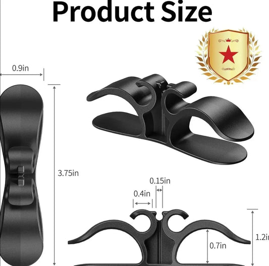 SmartCord Appliance Hook for Kitchen Cords in black plastic with dual curved clamps on Tampa Home & Garden Store