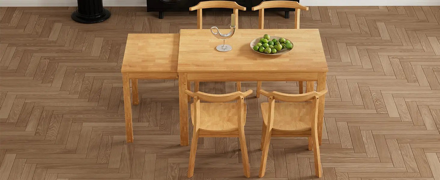 Topmax 65 Inch Extendable Dining Table Set