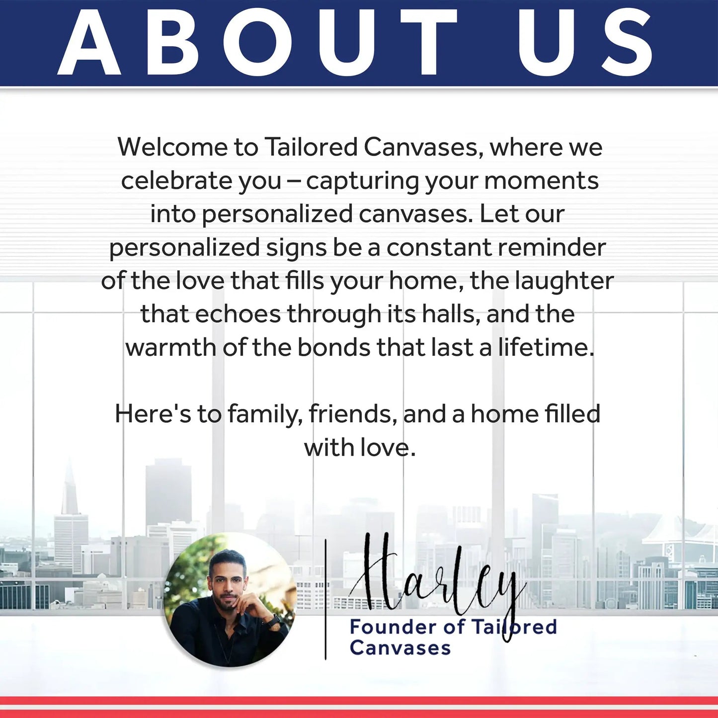 Wash Away Your Worries Bathroom Sign canvas by Tailored Canvases with founder portrait on Tampa Home & Garden Store