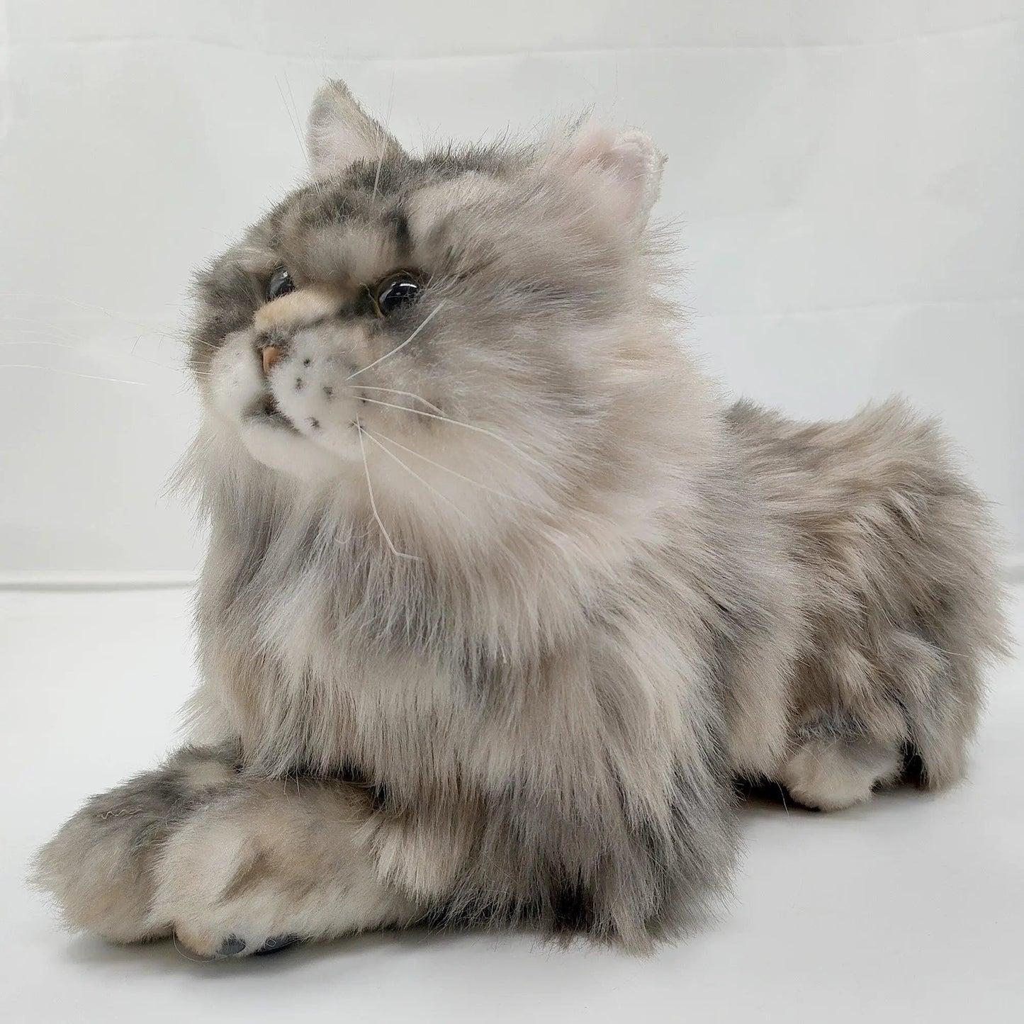 Plush grey and black cat stuffed animal made to order by Chongker on Tampa Home & Garden Store