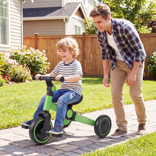 5-In-1 Toddler Bike Kids Balance Bike with Removable Pedals - Tampa Home & Garden Store