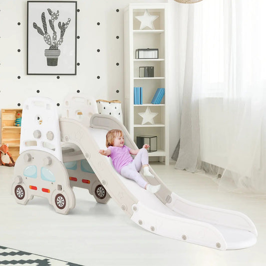 5 in 1 Convertible Toddler Slide Set Art Easel, white plastic, DirectDeals on Tampa Home & Garden Store