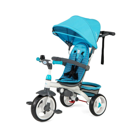 5-in-1 detachable baby stroller tricycle with blue canopy, padded seat, DirectDeals on Tampa Home & Garden Store