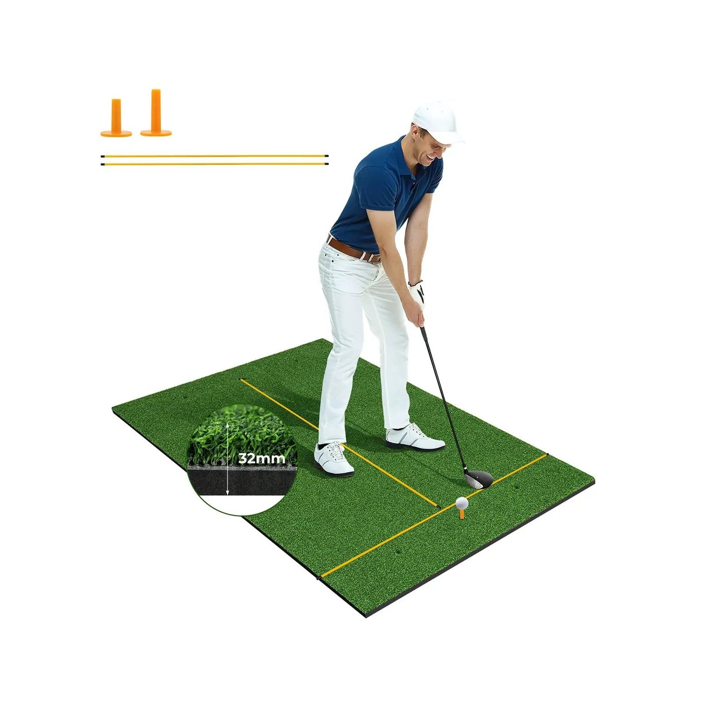 Artificial Turf Practice Mat 5x3 ft green indoor/outdoor golf swing trainer DirectDeals on Tampa Home & Garden Store