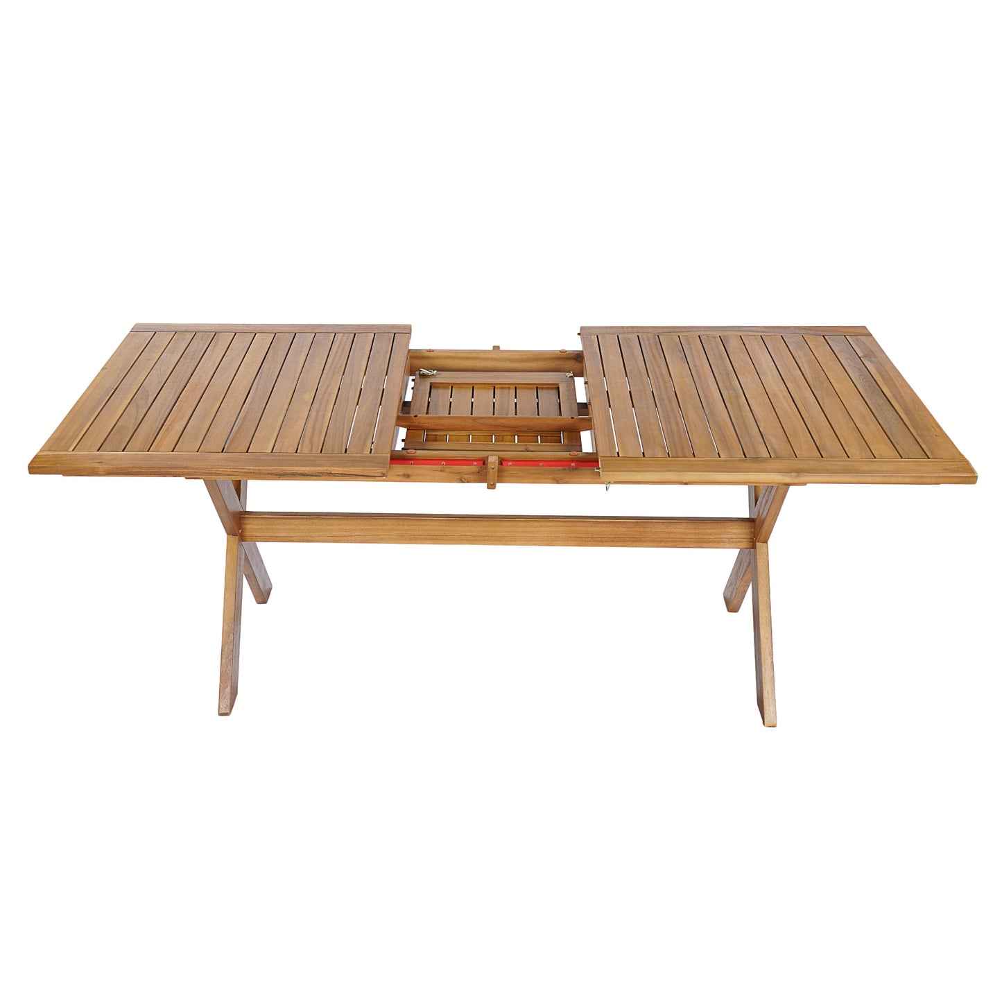 The Adjustable Acacia Wood Outdoor Dining Table
