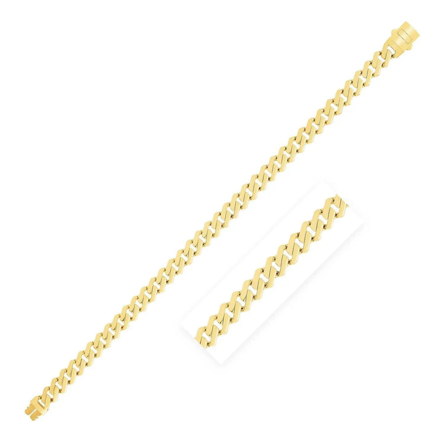 Bracelet 14k yellow gold modern lite edge, 8mm wide by Bids.com on Tampa Home & Garden Store