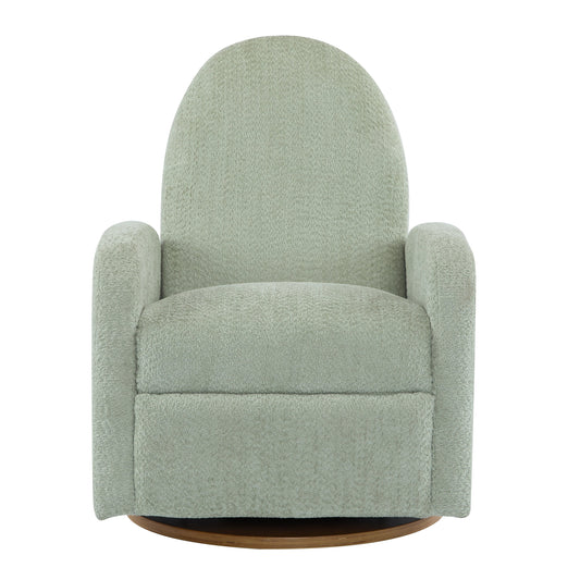 Recliner chair 360Β° swivel and glider, light green boucle fabric, HouseOfZazla on Tampa Home & Garden Store