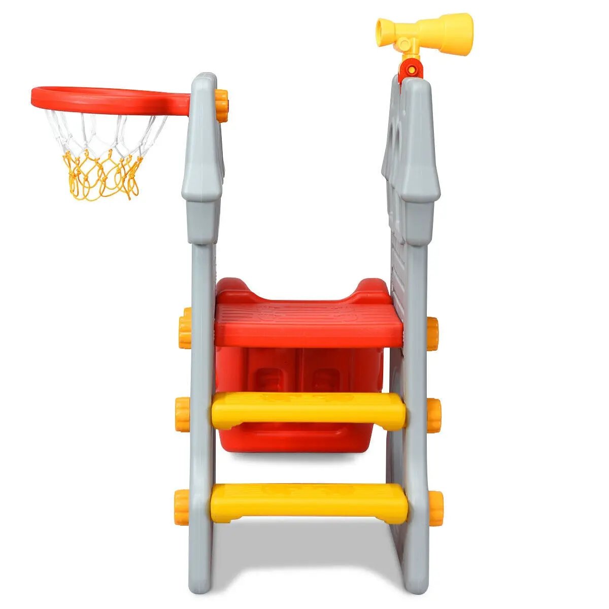 5 in 1 Toddler Climber Slide Playset with Basketball Hoop and Telescope - Tampa Home & Garden Store