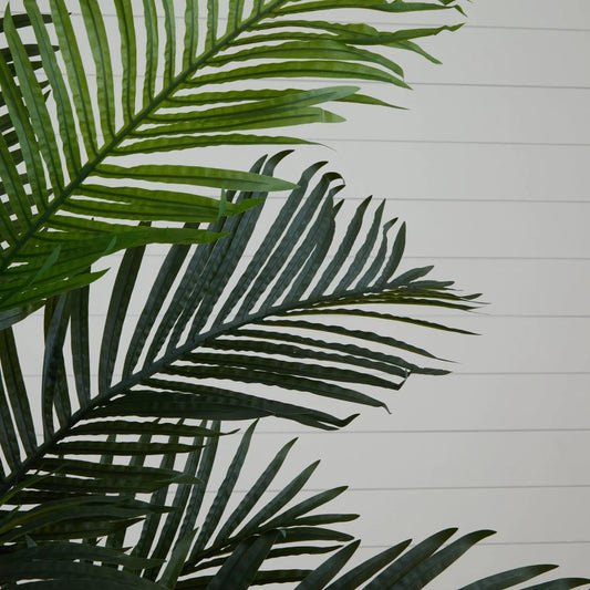6 ft artificial paradise palm tree fronds with long narrow green leaves Nearly Natural on Tampa Home & Garden Store