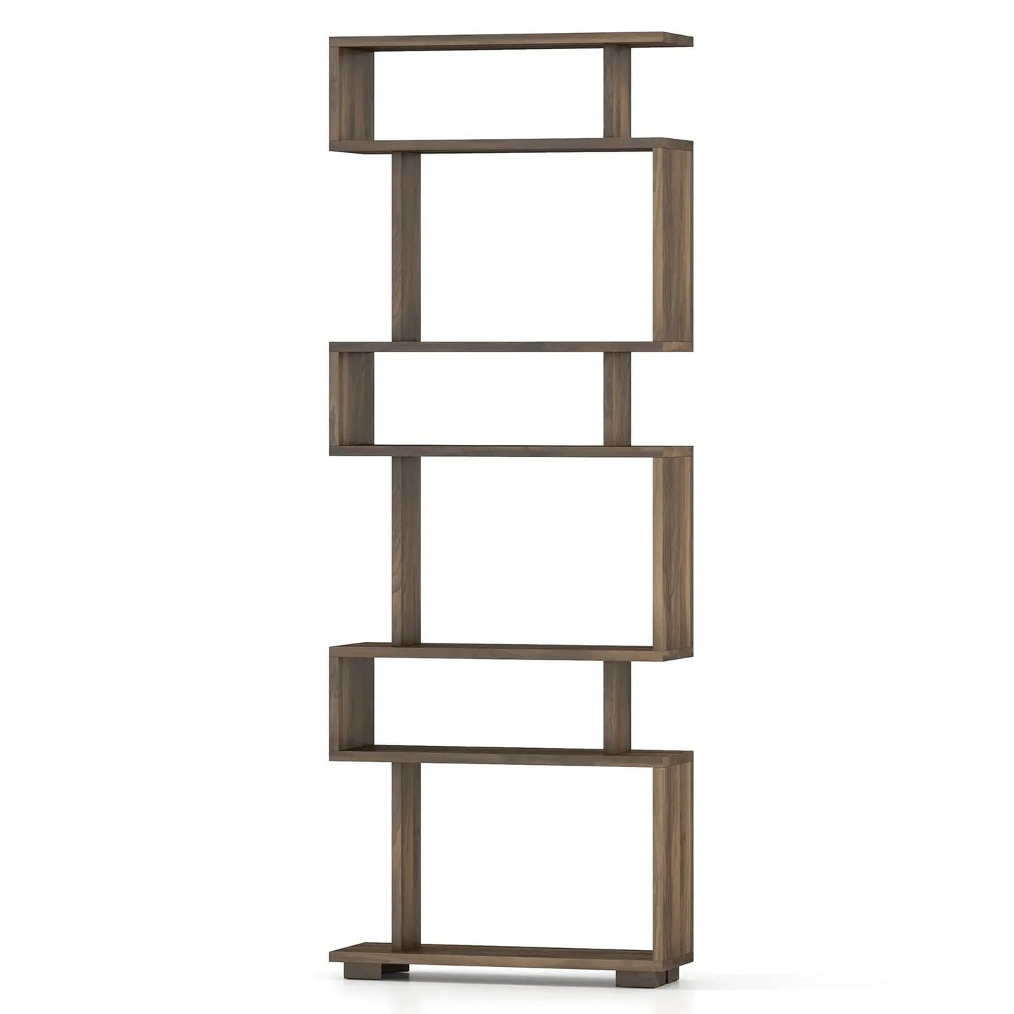 6-Tier Bookcase with Anti-Tipping Kit-White - Tampa Home & Garden Store
