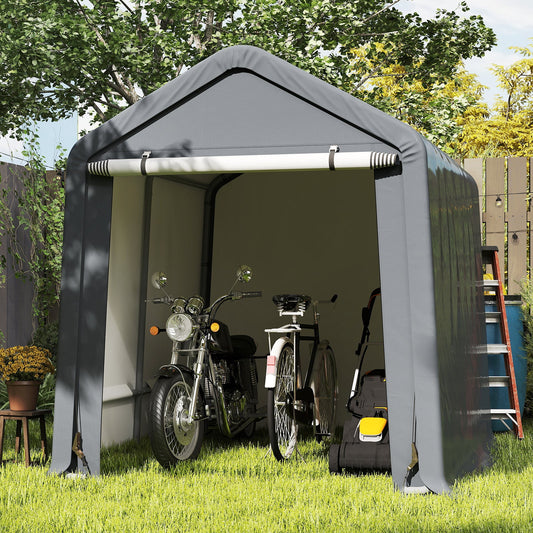 6 x 6.5/8 x 6.5 Feet Portable Motorcycle Outdoor Storage Shelter-8 Feet