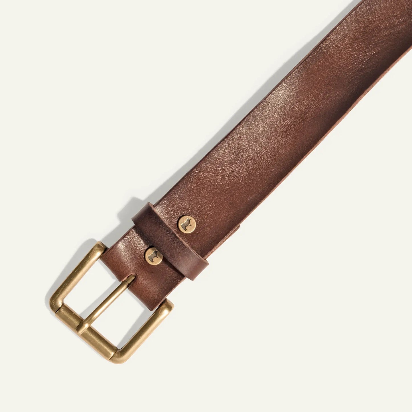 Belt vintage washed brown leather with brass buckle by Will Leather Goods on Tampa Home & Garden Store