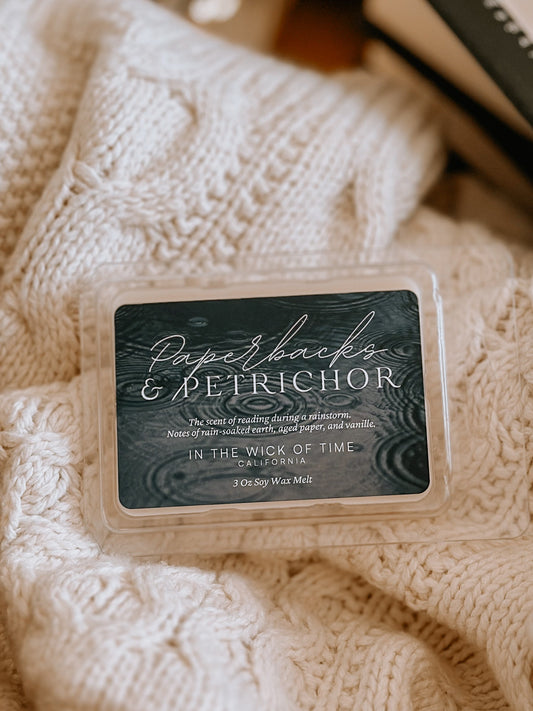 Paperbacks & Petrichor Wax Melt - Tampa Home & Garden Store