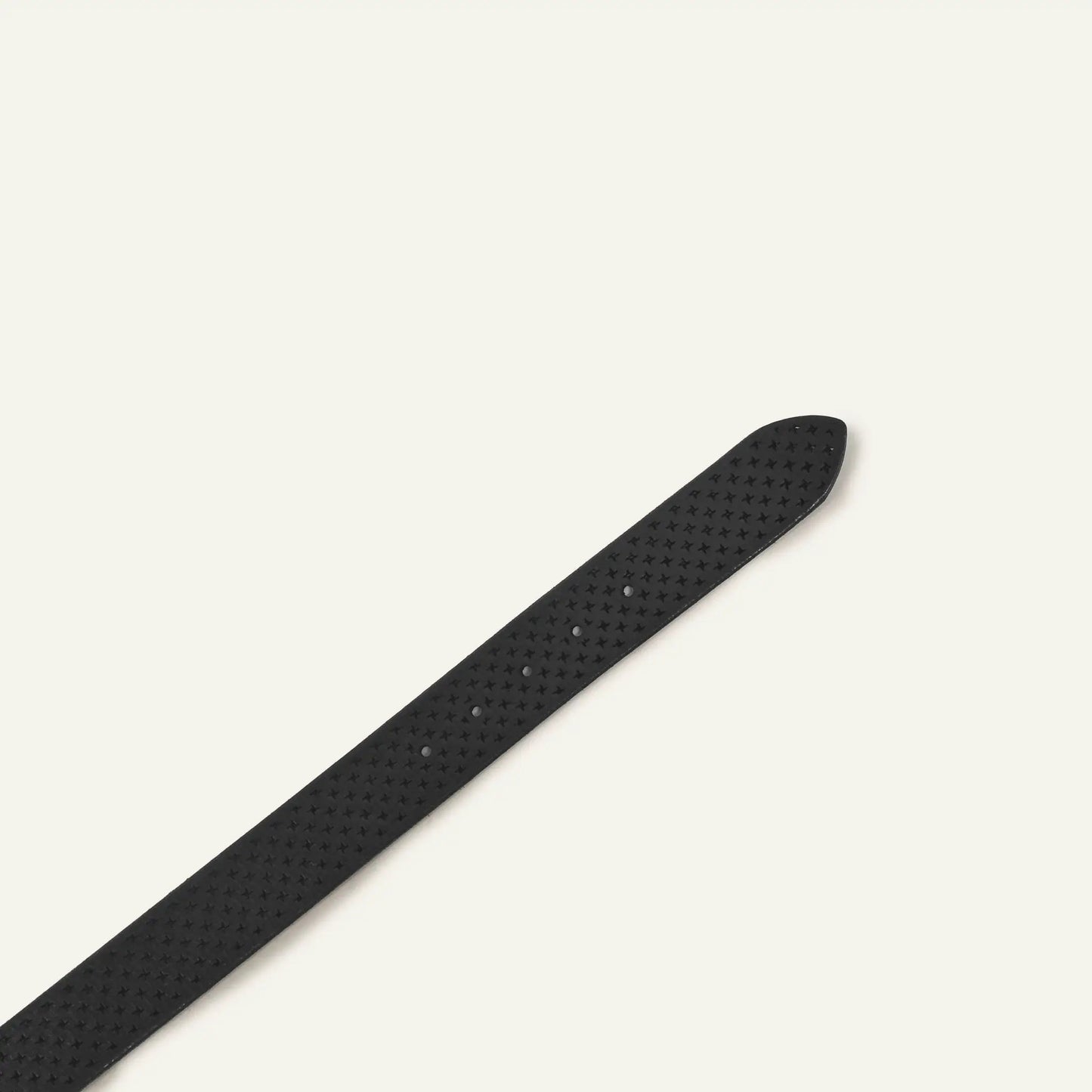 Will Leather Goods Star Perforated Belt black leather with star perforation pattern on Tampa Home & Garden Store