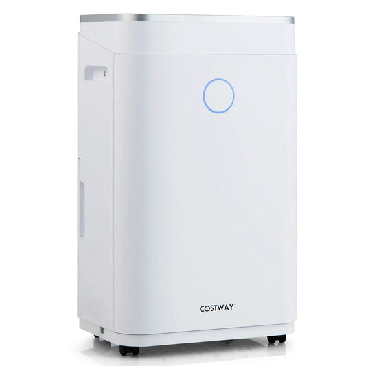 60-Pint Dehumidifier for home and basements white Costway on Tampa Home & Garden Store
