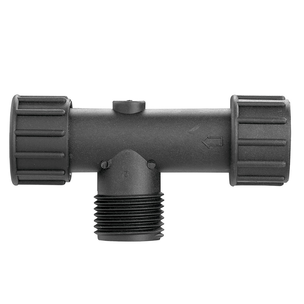 Three Quarter Inch FHT to MHT hose faucet filter for drip irrigation, gray plastic Orbit Irrigation on Tampa Home & Garden Store
