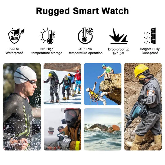 KOSPET Rock rugged smartwatch for men outdoor with six outdoor activity images on Tampa Home & Garden Store