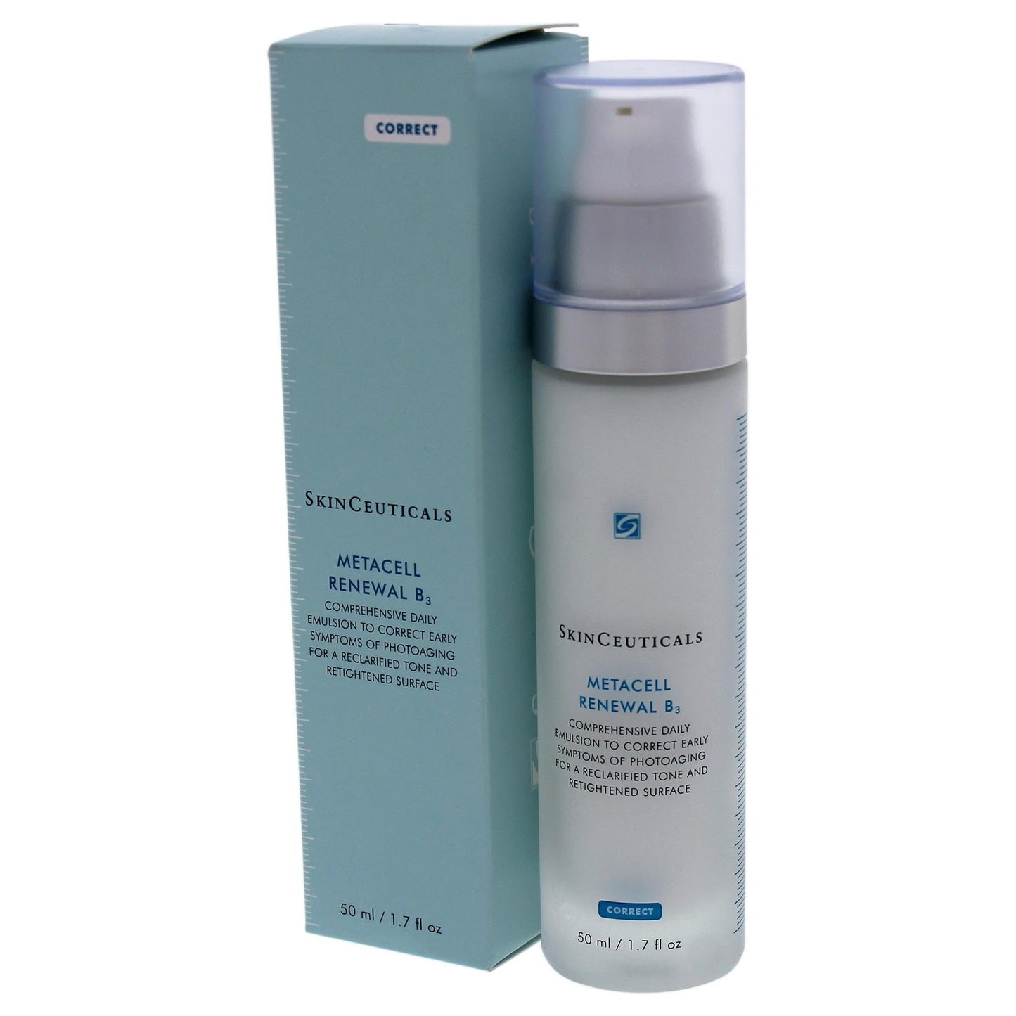 SkinCeuticals Metacell Renewal B3 two-piece face cream set with blue box and white pump bottle 50 ml on Tampa Home & Garden Store