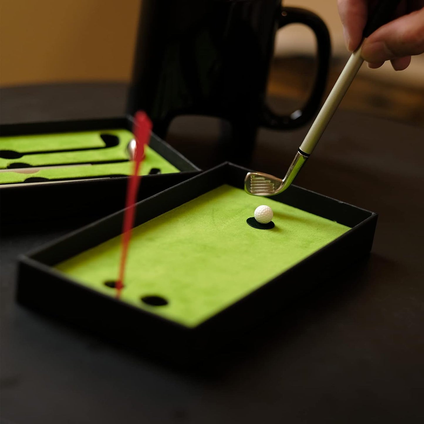 Golf Putter Pen and Coffee Mug Desk Gift Set