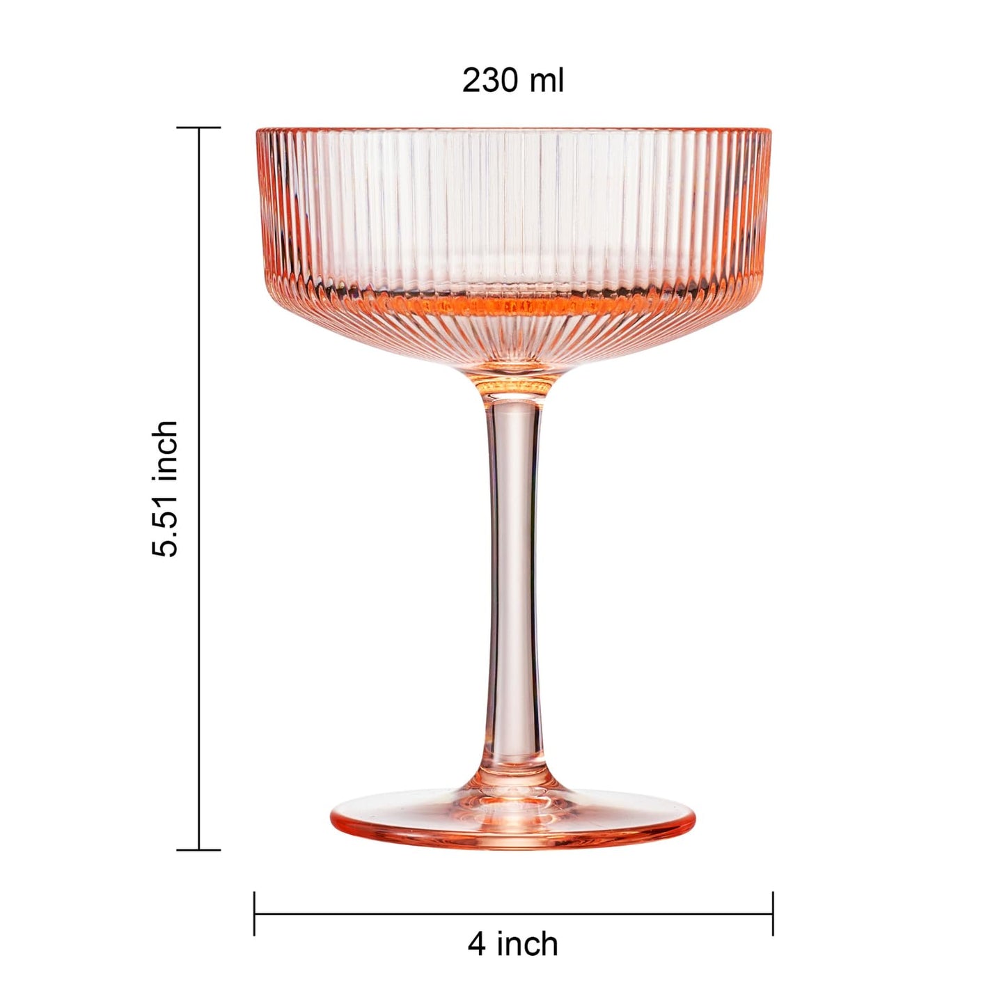 Madrid Set of Two Acrylic Champagne Coupes