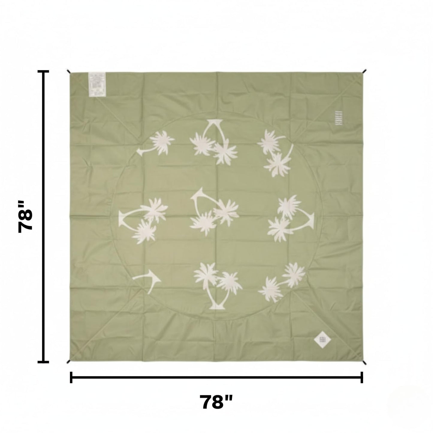 Baby Beach Splash Mat Green And Lightweight Design