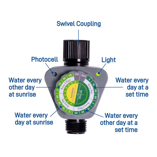 1-Outlet Daybreak Programmable Hose Watering Timer - Tampa Home & Garden Store