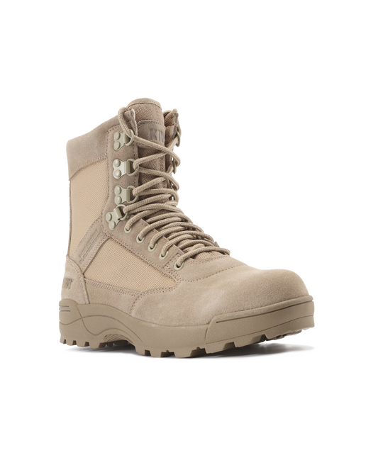 Kiwi Sand Suede 6.5 Inch Composite Toe Boots rugged lug sole on Tampa Home & Garden Store