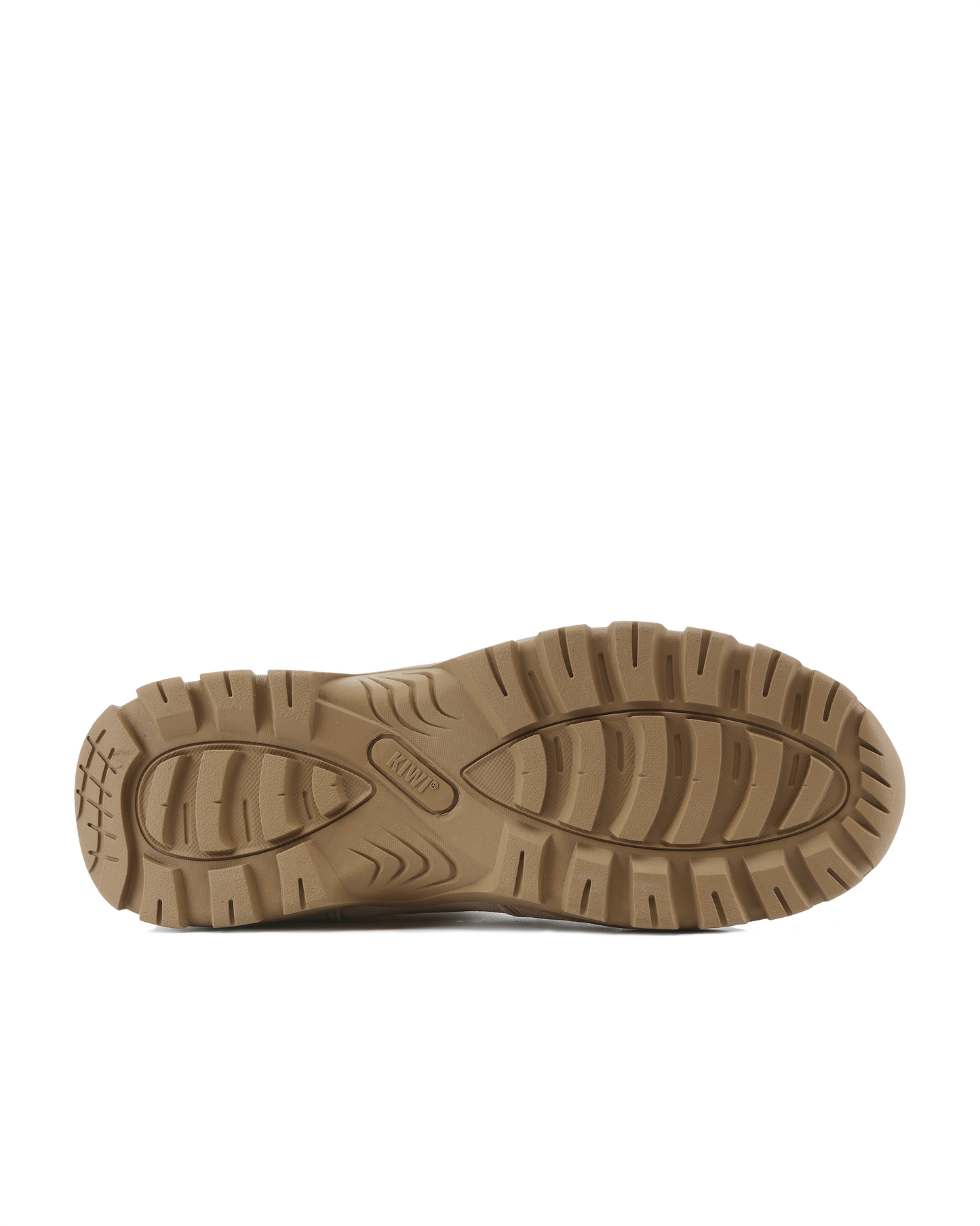 Kiwi Rugged Sand Suede Boots outsole tread detail KIWI logo on Tampa Home & Garden Store