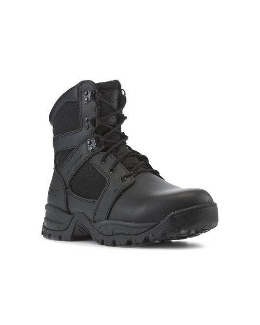Kiwi rugged black action leather boots 7 inch, eyelets lug outsole on Tampa Home & Garden Store