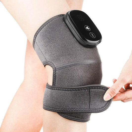 Hailicare Knee Massager with Heat and Vibration in gray neoprene black controller on Tampa Home & Garden Store