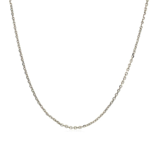 14k white gold adjustable cable chain necklace 0.9mm by Bids.com on Tampa Home & Garden Store