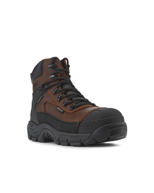 Kiwi ProGuard Brown Leather Mid Cut Boots
