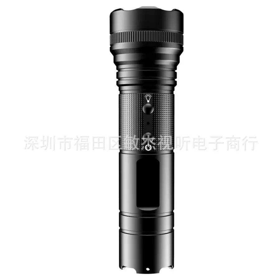 DV4000 Flashlight and Helmet Recorder 4K HD, black metal with knurled grip on Tampa Home & Garden Store
