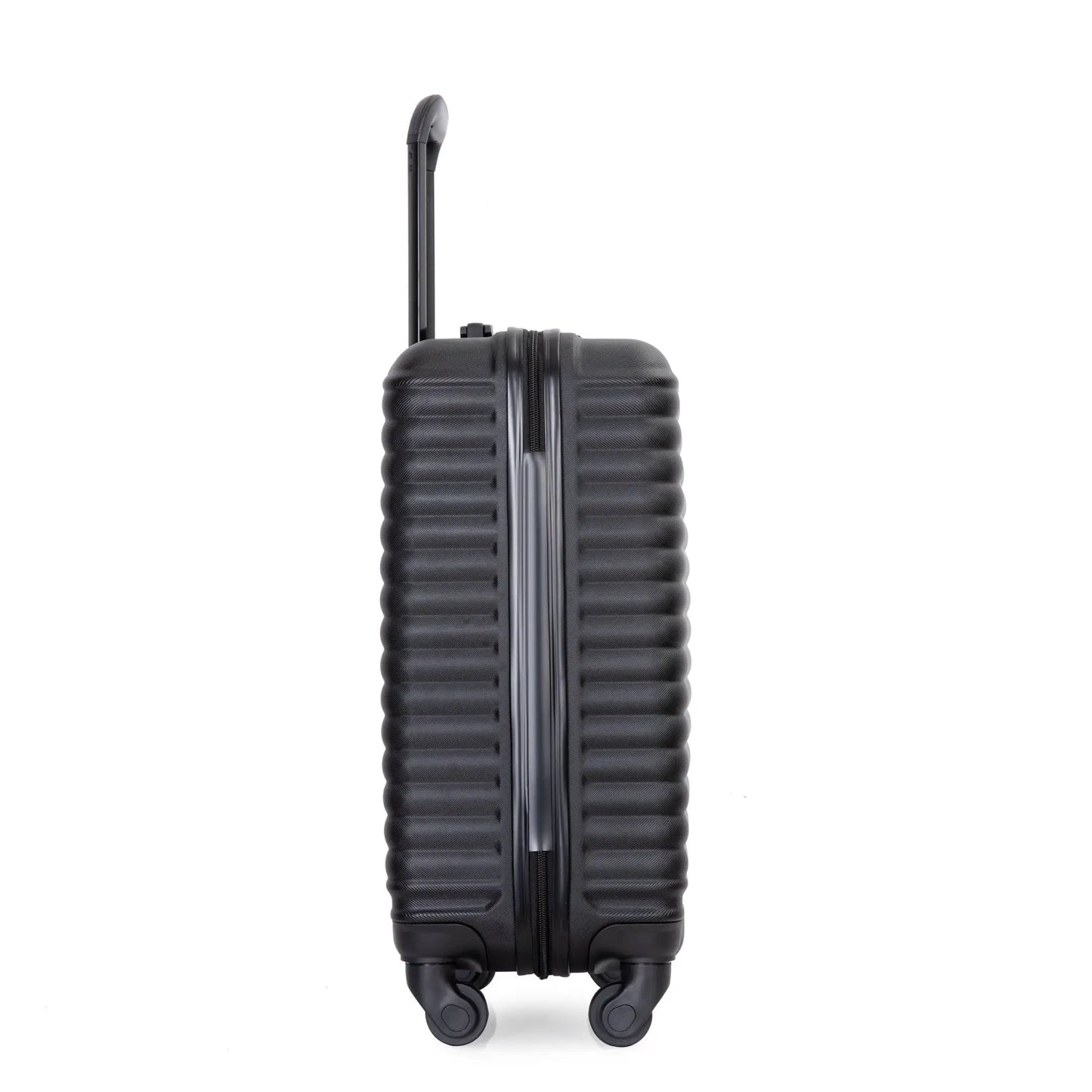 20 inch black carry-on luggage with spinner wheels, hard-shell texture by VIP Digital Presence on Tampa Home & Garden Store