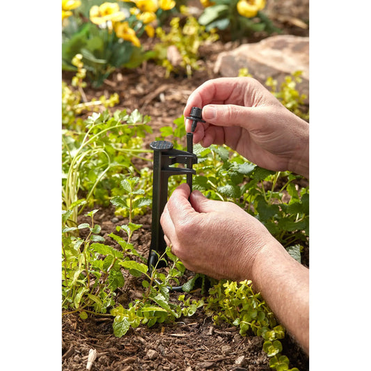 Émetteurs d'irrigation goutte-à-goutte multidébit avec raccord cannelé 1/4 po