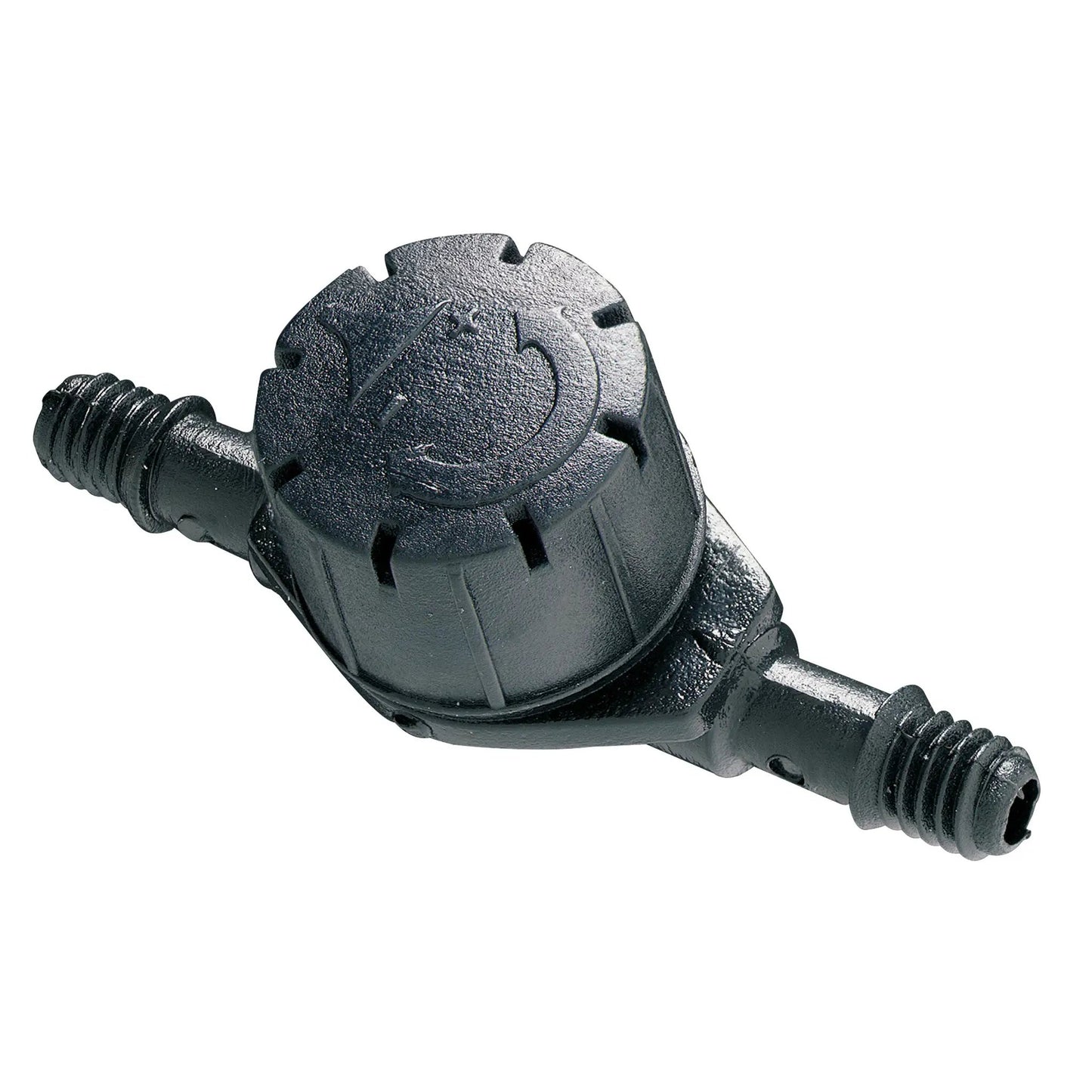 Orbit 1/4 in barb inline emitter for drip irrigation, black plastic 67101 on Tampa Home & Garden Store