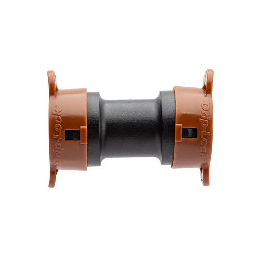 Half-Inch Drip-Lock coupling for tubing, Orbit Irrigation, orange connectors on Tampa Home & Garden Store