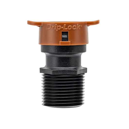 3/4 in MPT to 1/2 in Drip-Lock adapter with orange cap Orbit Irrigation on Tampa Home & Garden Store