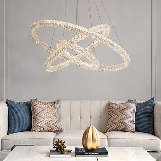Internet Celebrity Ring Lamp Crystal Chandelier - Tampa Home & Garden Store
