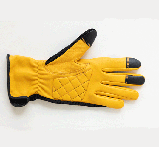 Ultra Fit Work & Garden Gloves yellow with black fingertips, elastic cuff by Womanswork on Tampa Home & Garden Store