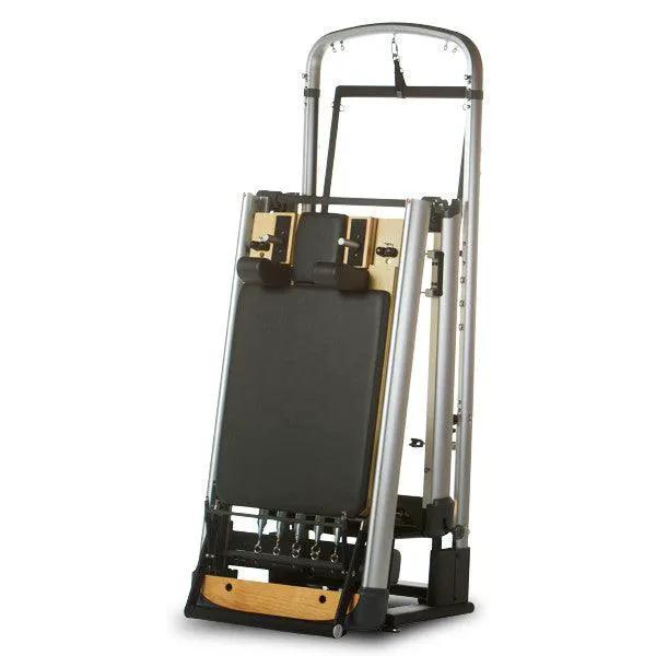 Peak Pilate System Deluxe home-use 3-in-1 Pilates reformer with silver frame and black pad on Tampa Home & Garden Store