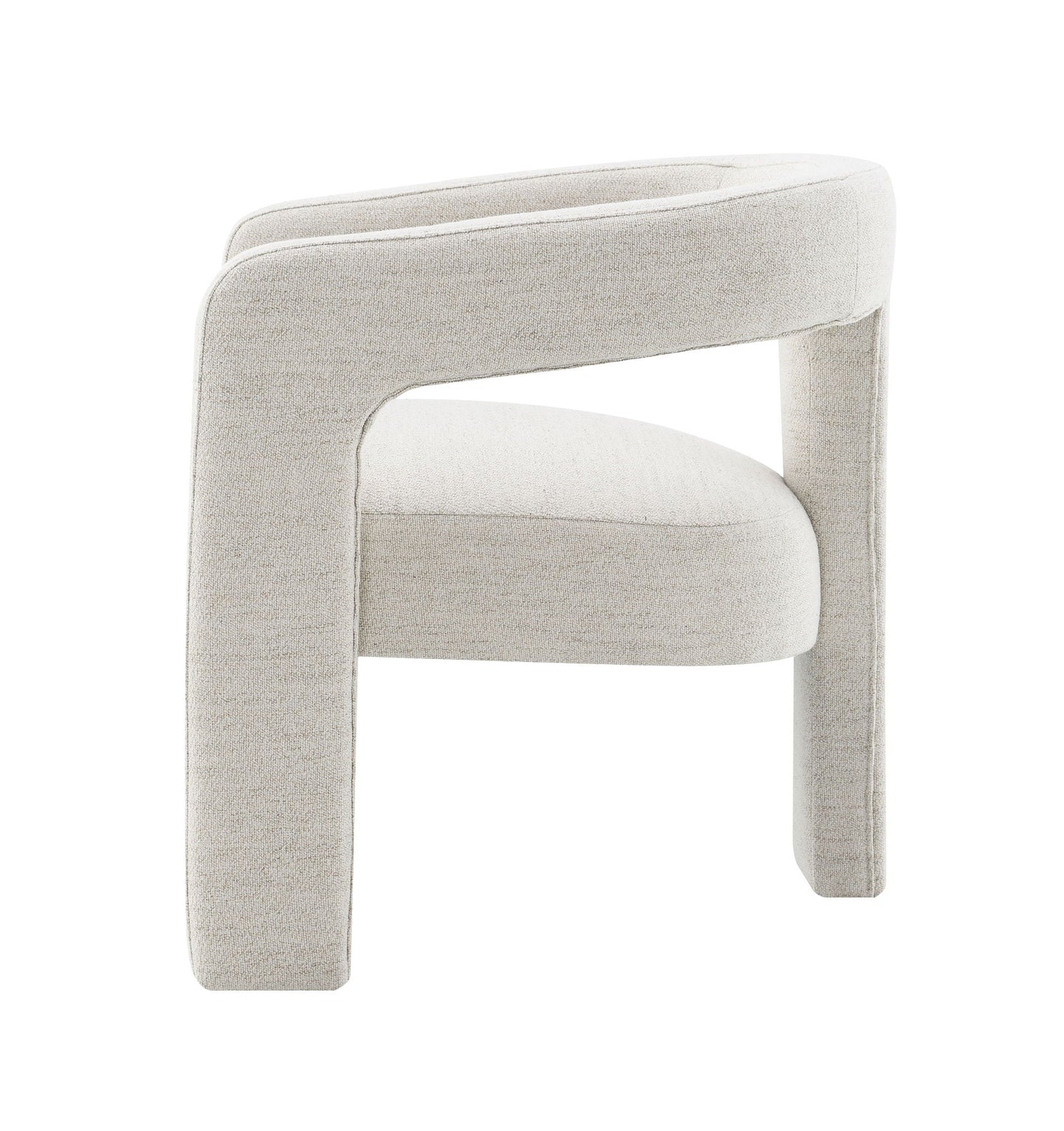 Lomas Boucle Side Chair set of 2 in beige boucle fabric by HouseOfZazla on Tampa Home & Garden Store