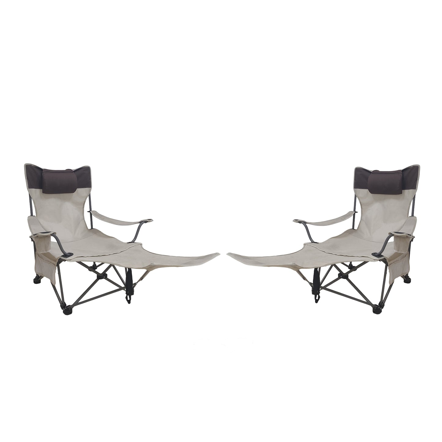 Two Comfortable Folding Outdoor Chairs and Cover