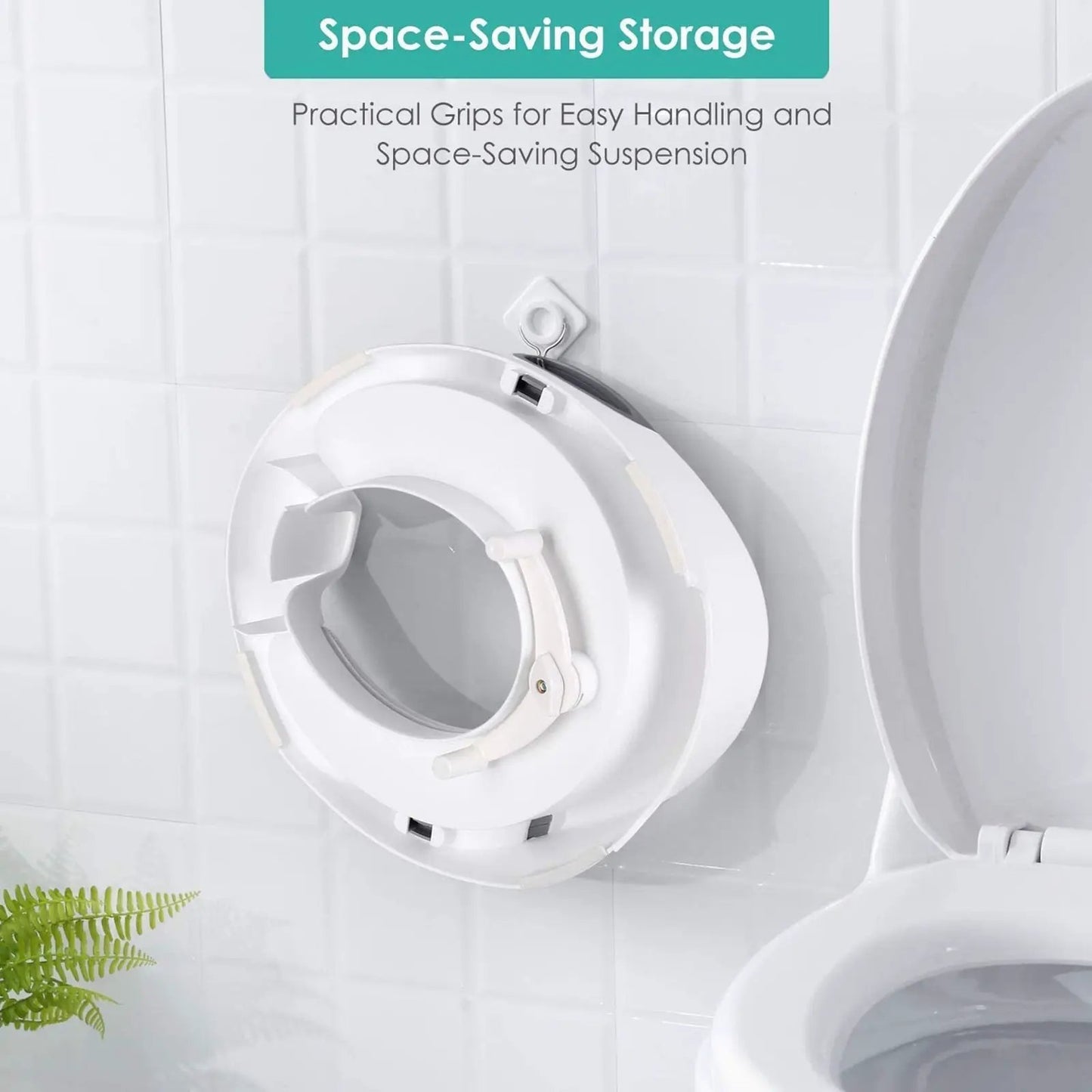 Asientos de inodoro para niños Asas para bebés Respaldo Bebé Unisex Entrenamiento para ir al baño Urinario Orinal portátil Anillo de orinal Suministros para el hogar