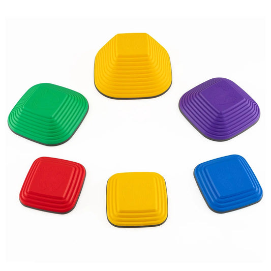 6-piece kids stepping stone balance blocks colorful square plastic set on Tampa Home & Garden Store