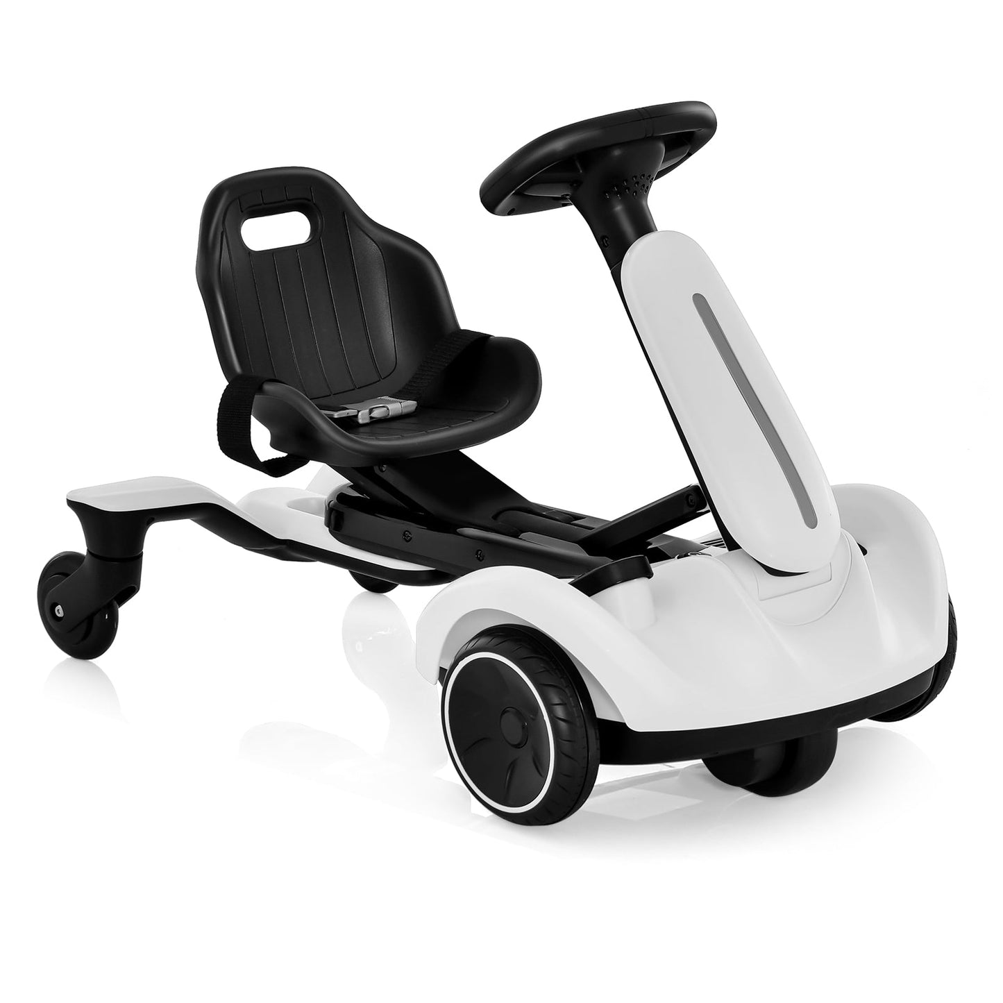 6V Kids Ride on Drift Car with 360° Spin and 2 Adjustable Heights-Black