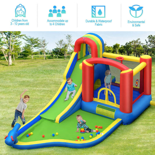 Inflatable Kid Bounce House Castle with Blower - Tampa Home & Garden Store