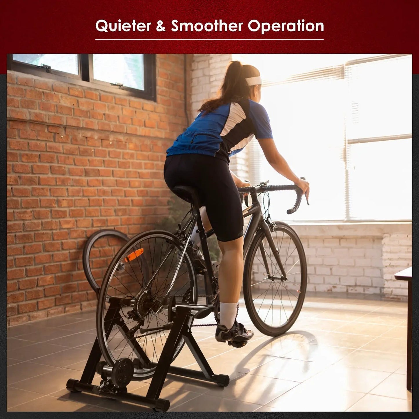 Folding Bike Trainer Stand For 26 To 28 Inches