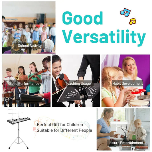 32-note Glockenspiel Xylophone Kit with Adjustable Stand by DirectDeals on Tampa Home & Garden Store