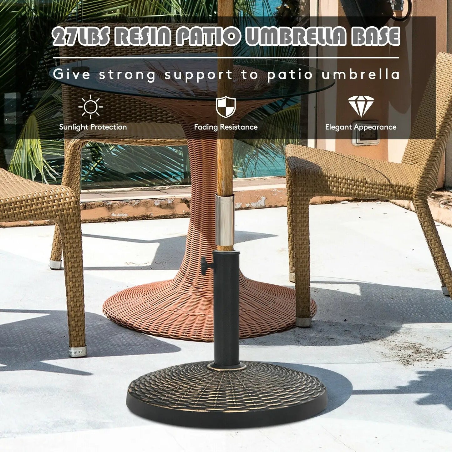 Kids Picnic Table With Stools and Umbrella